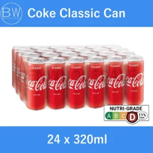 Coke Classic Can (24 x 320ml) Coca Cola